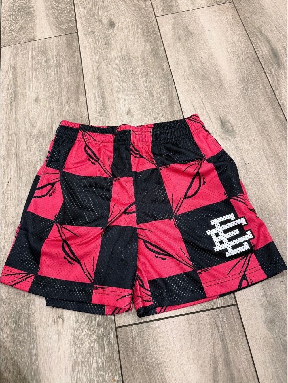 Eric Emanuel x Matty Boy EE Short Pink/Black/Silver Size Large Brand New